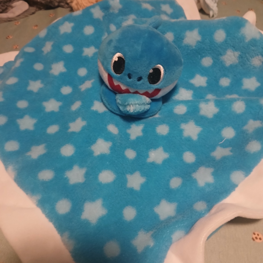 Blue Shark Stuffed Animal Blanket